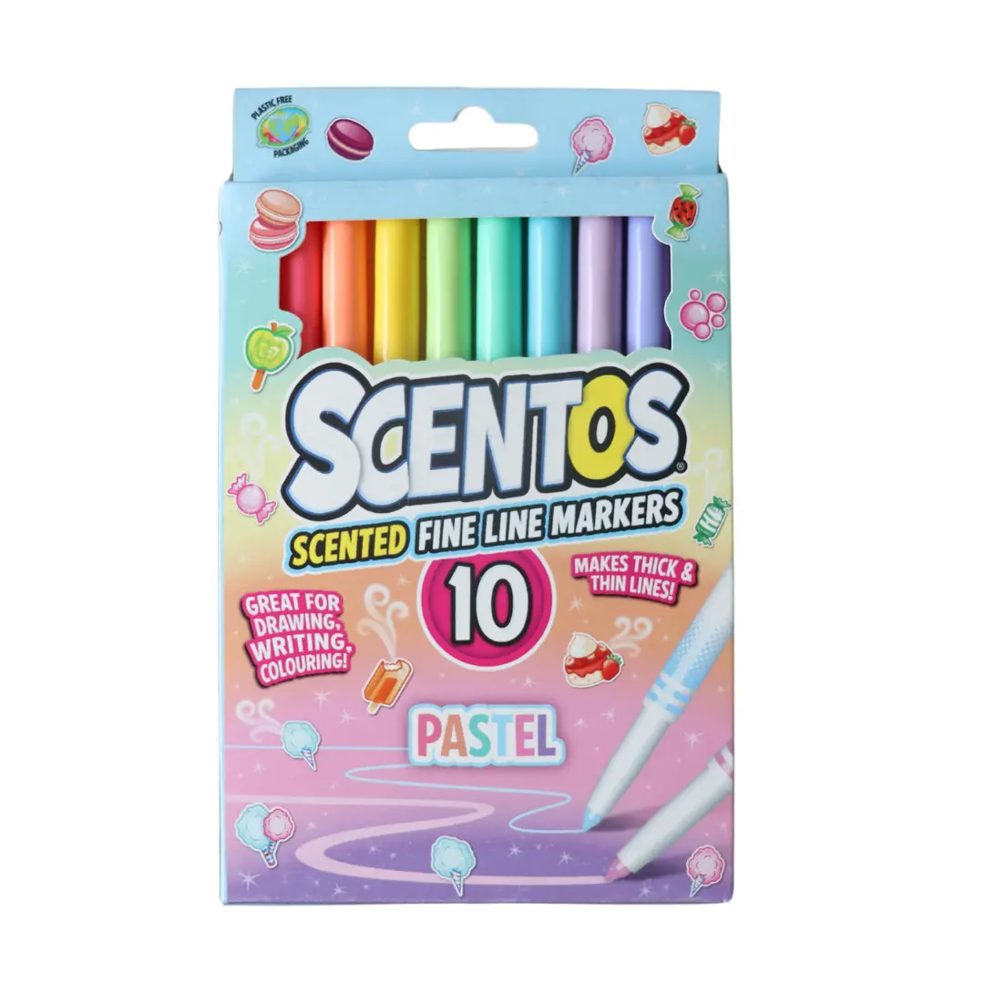 Scentos 8463760407205 | Fine Line Markers 10 Pack Scented