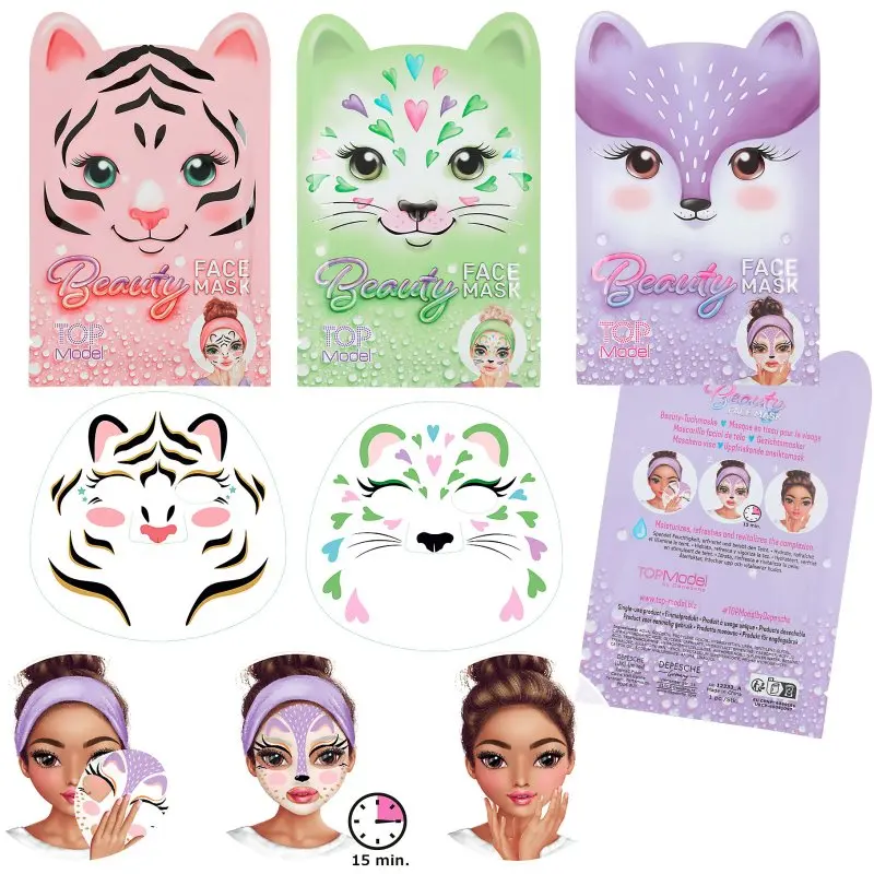 TOPModel 4010070663643 | Маска для лица Животные Многоразовая