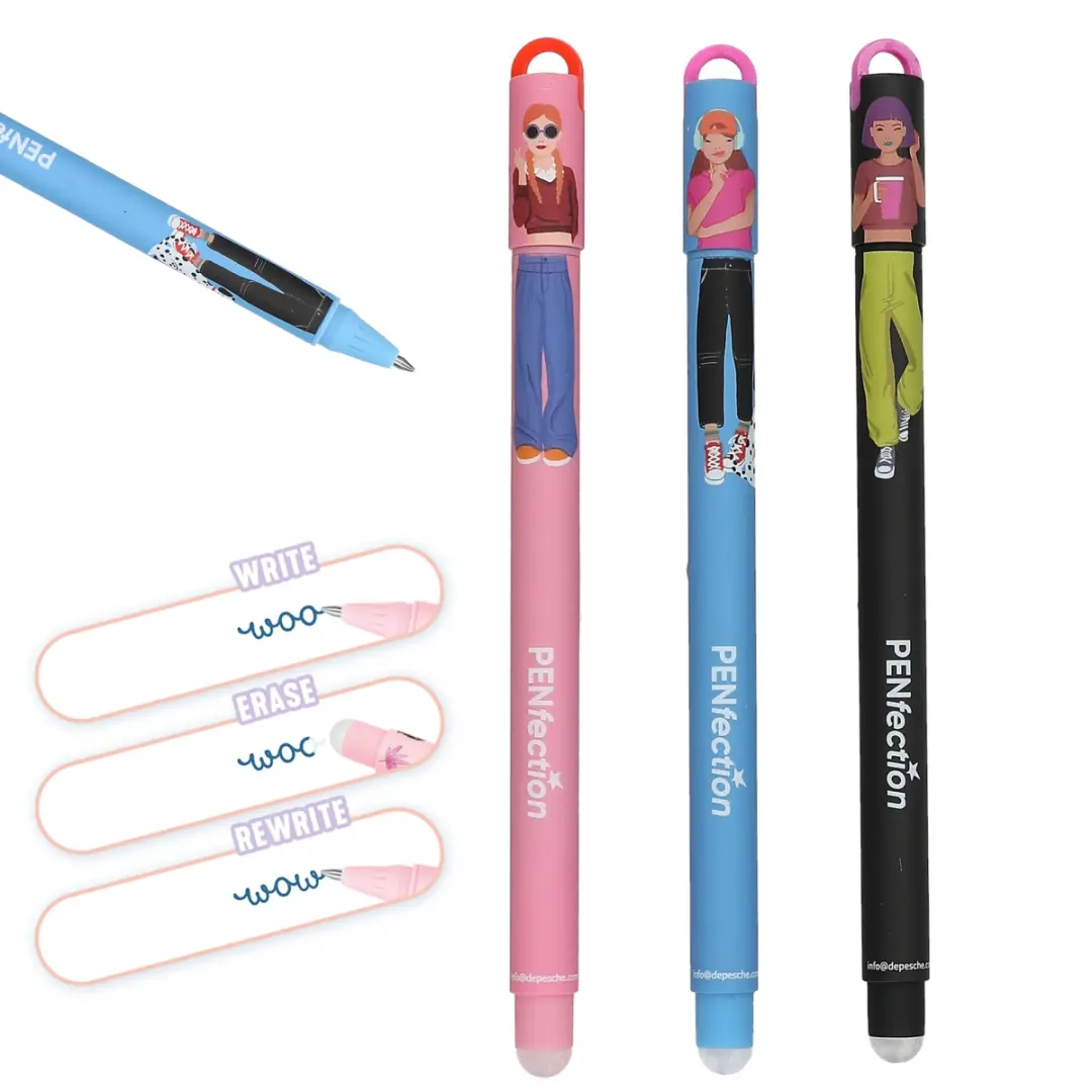 PENfection 4010070706029 | Gel Pen Black Pink Blue