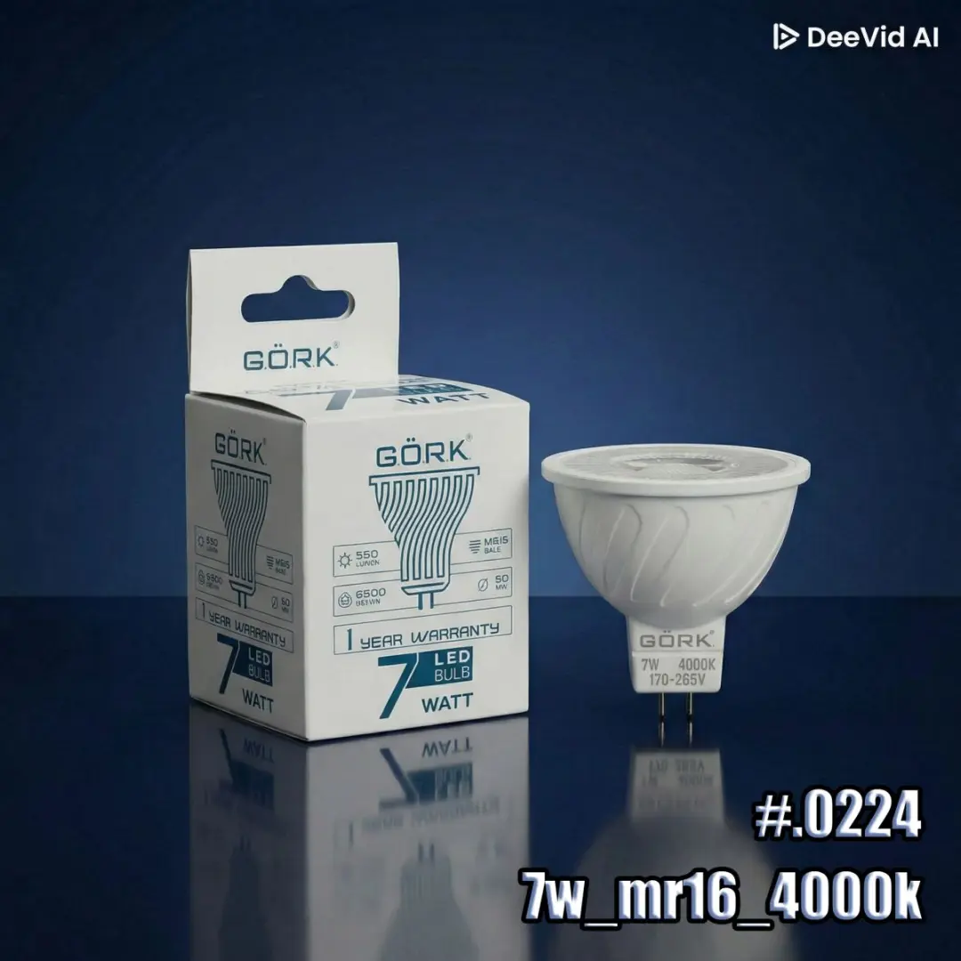 GÖRK 6548725637728 | MR16 LED-лампа 7 Вт 4000K нейтральный белый