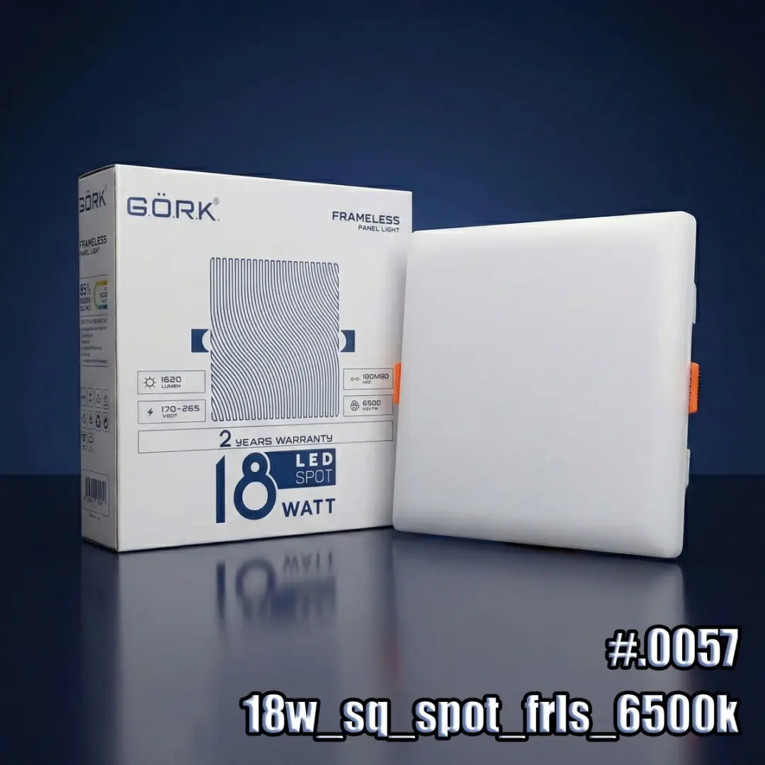 GÖRK 4833014250057 | Квадратный LED спот 18Вт 6500K