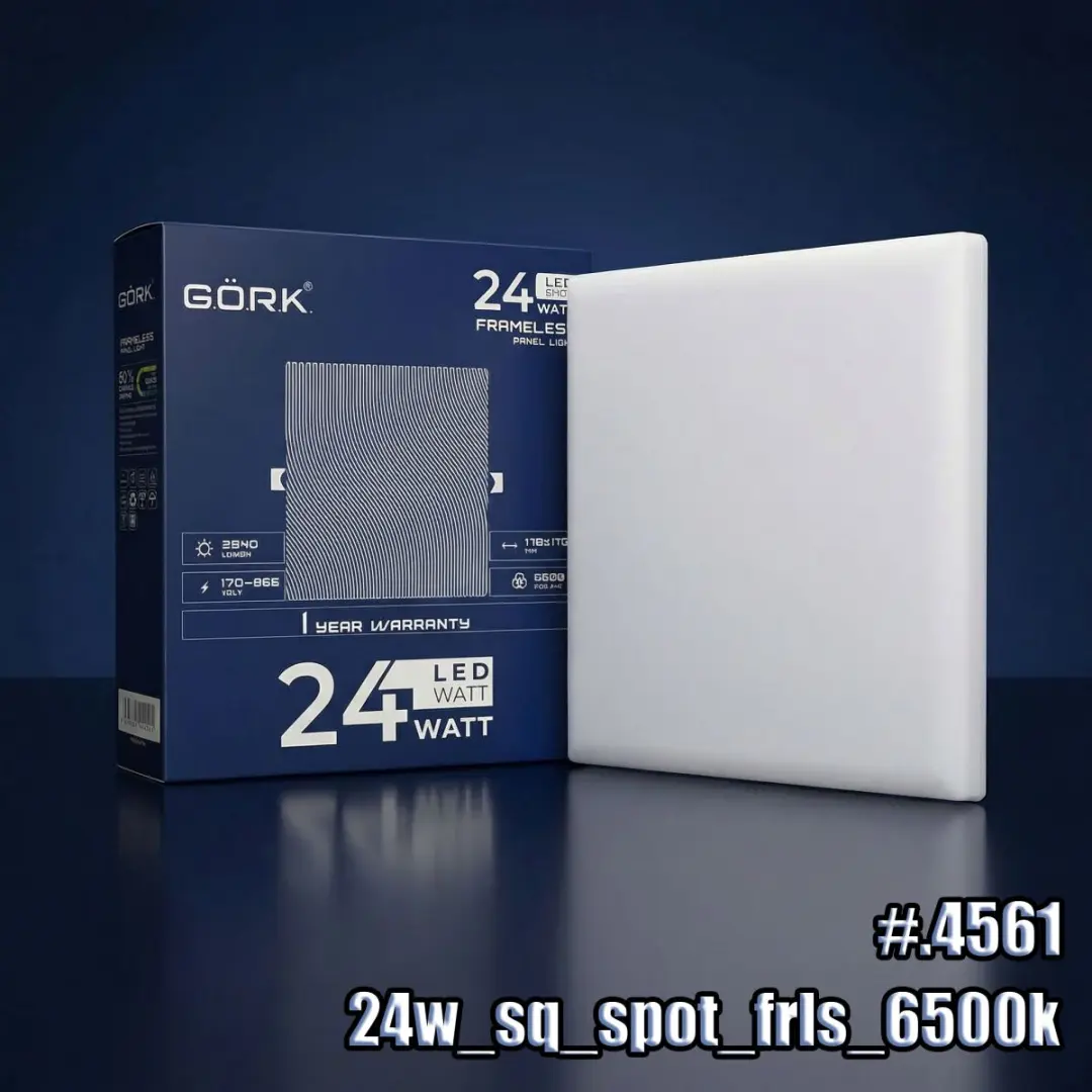 GÖRK 6548725214561 | Квадратный LED-спот 24 Вт 6500K