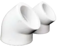 Deryaplastik B39.00469 | Polipropilen burç birikdirijisi 63 mm 45°