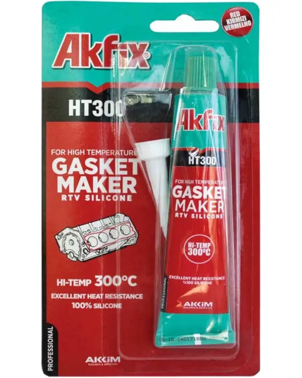 Akfix HT300 | Silicone Sealant 50 ml High-Temperature Grey