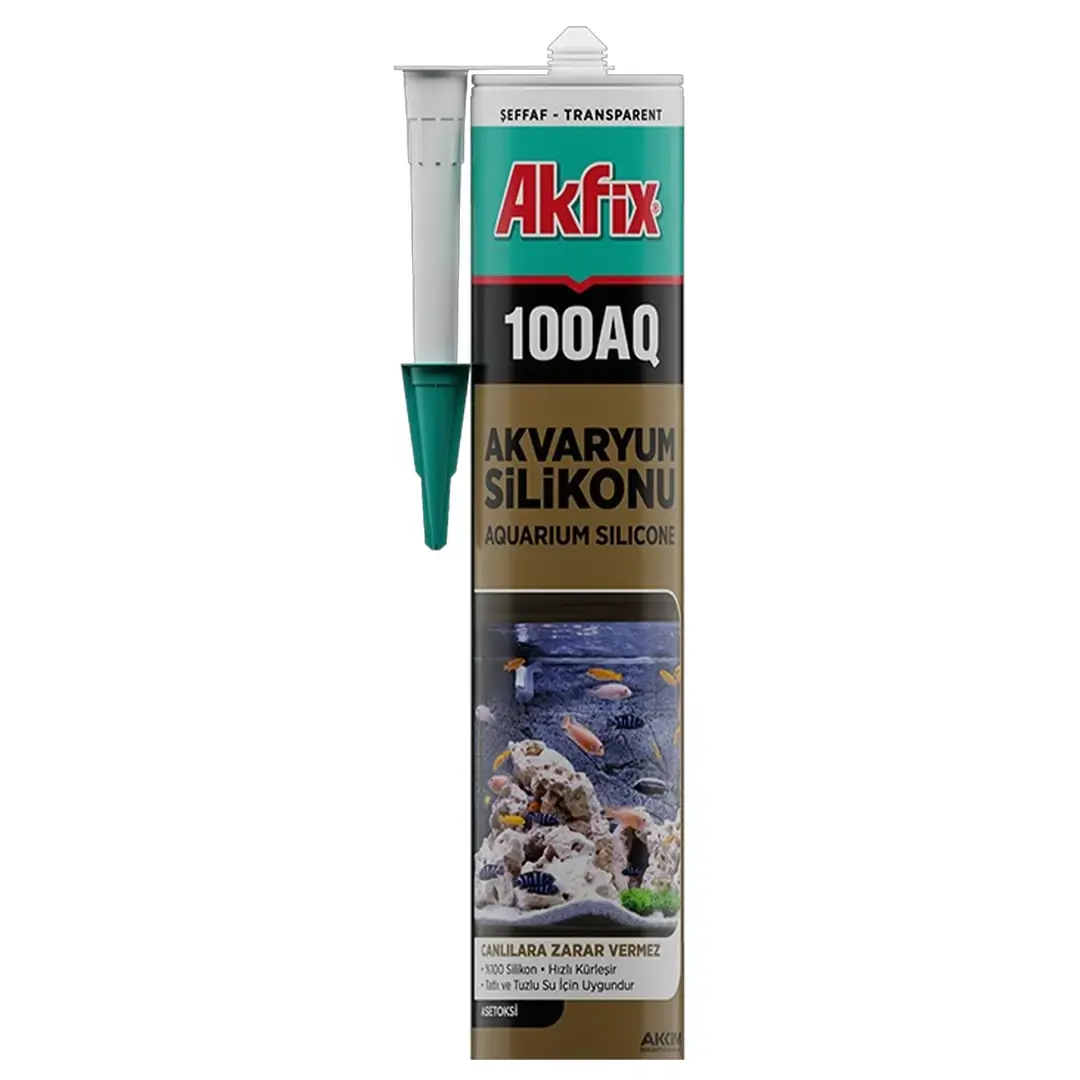Akfix 100AQ | Akwarýum üçin silikon birleşdiriji görünmeýän 310 ml