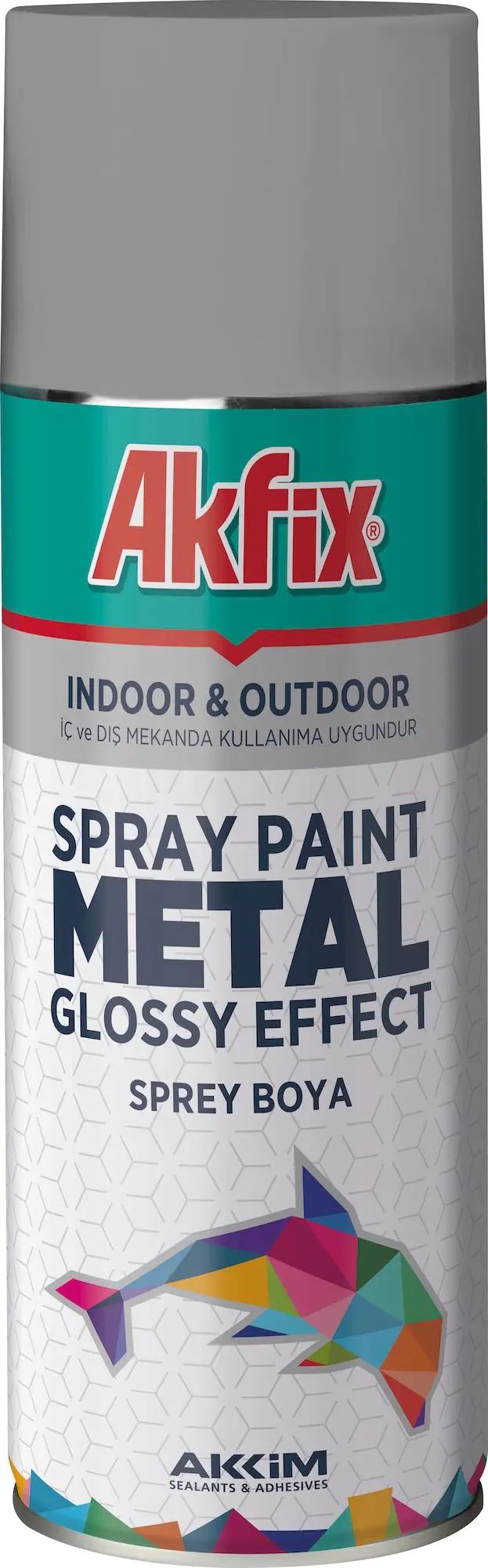Akfix | Aerosol Spray Paint Silver Chrome Effect 400 ml