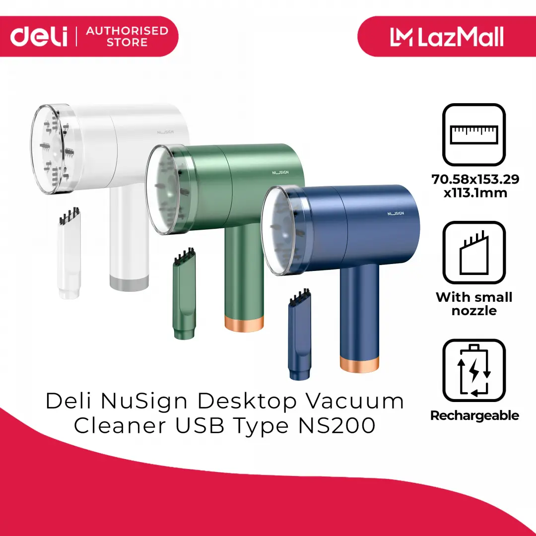 Deli NS200 | Настольный пылесос на батарейках