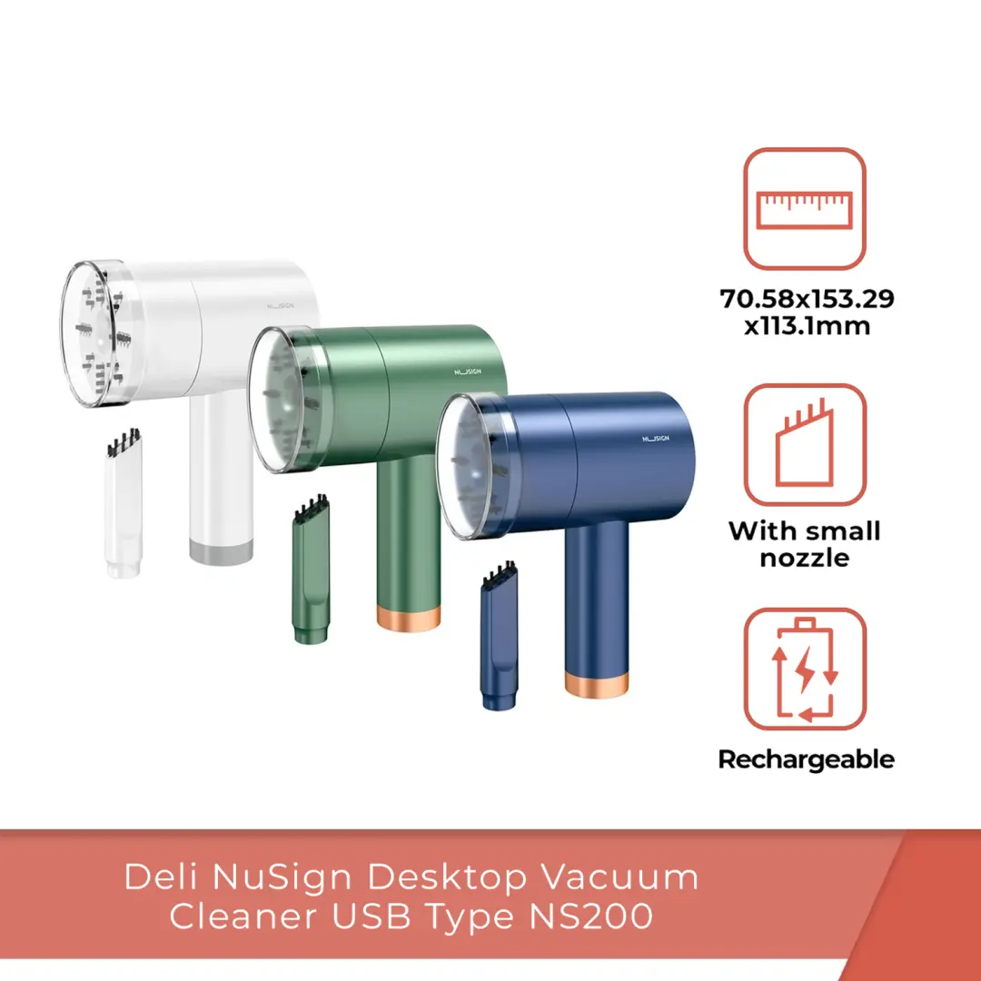 Deli NS200 | Настольный пылесос на батарейках