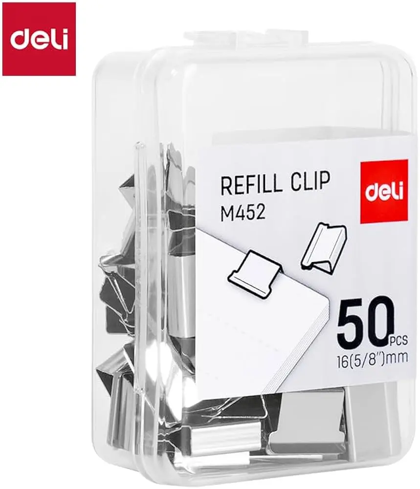 Deli M452 | Refill Clip 16mm Bulk Pack 50 pcs