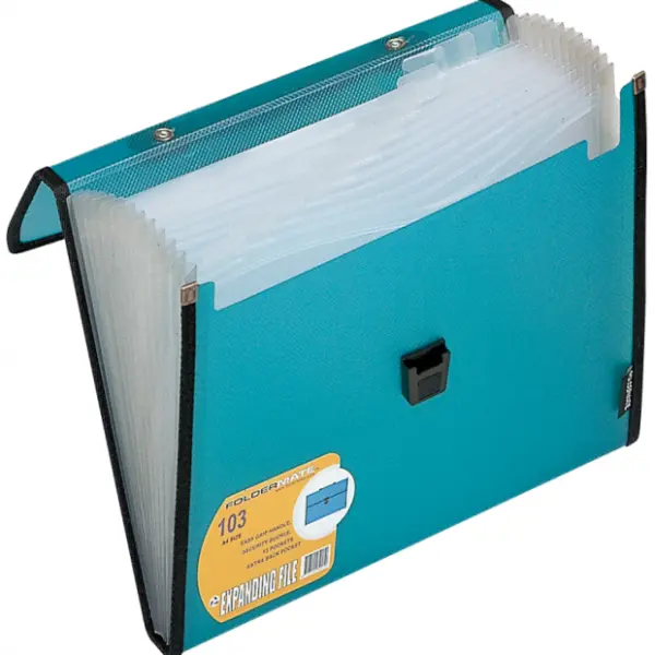 E5861 Expanding File | Filing Folder Assorted, Multi-section, Durable