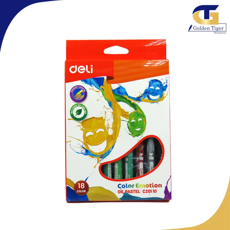 Deli No.C20110 | Oil Pastel 18 Colors Bulk Pack
