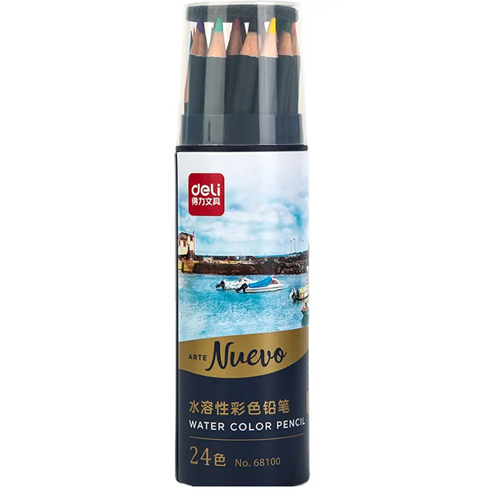 Deli 68100 | Water Color Pencil Set 24 Colors
