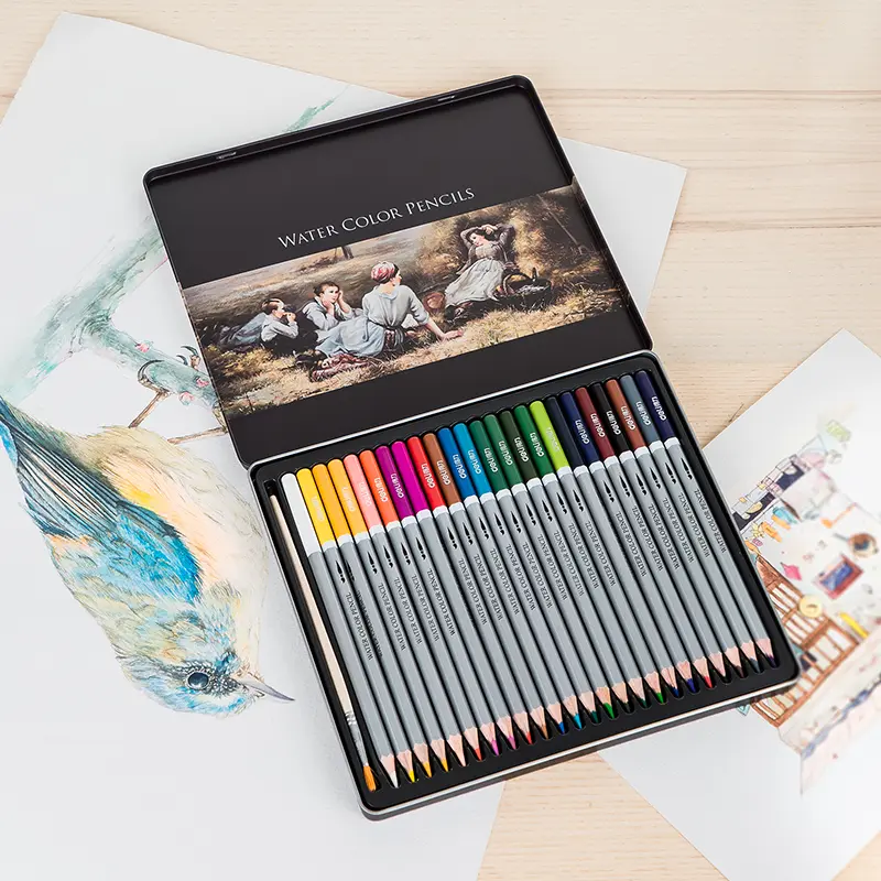 Deli No.6521 | Water Color Pencil Set 24 Colors