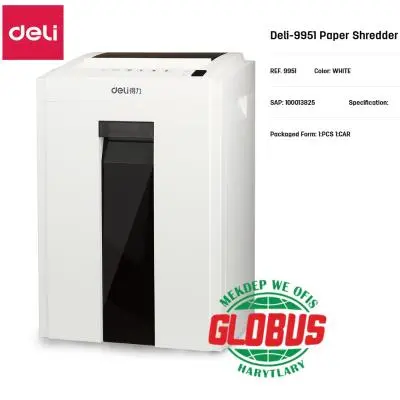 Deli No.9951 | Paper Shredder 8 Sheets 16L A4