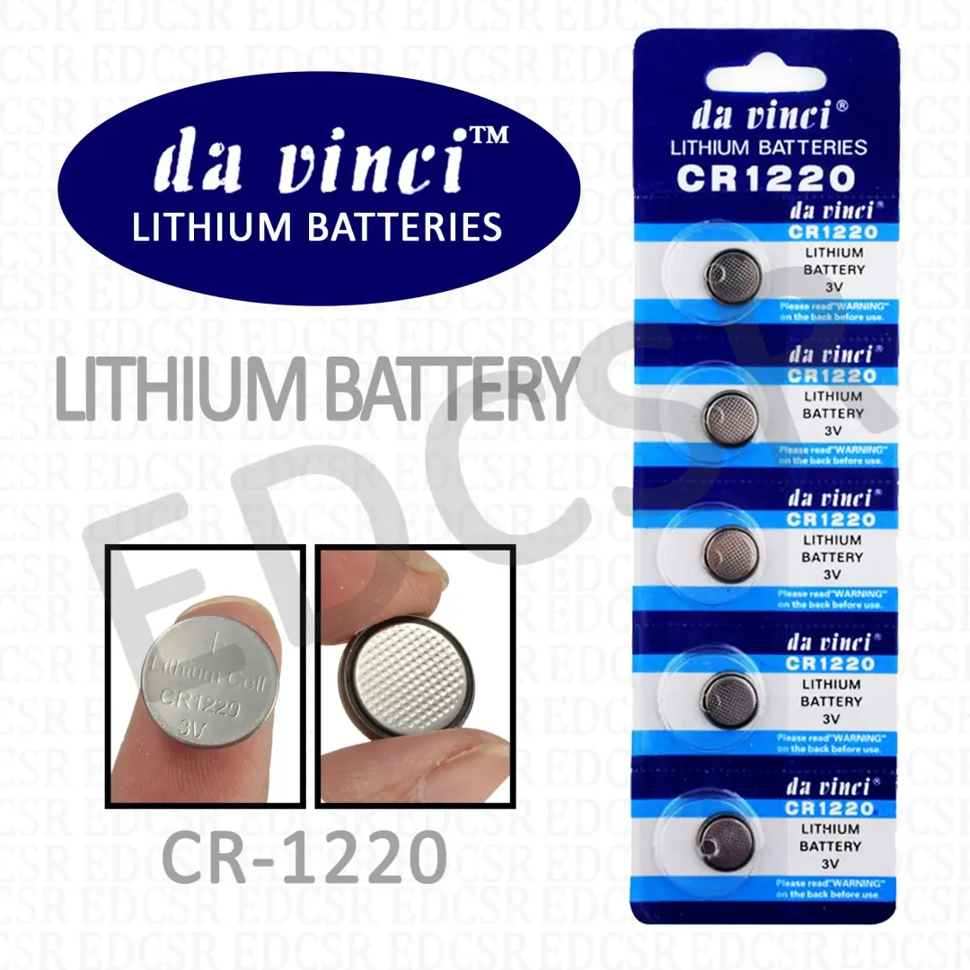 Da Vinci CR1220 | Lithium Coin Battery 3V