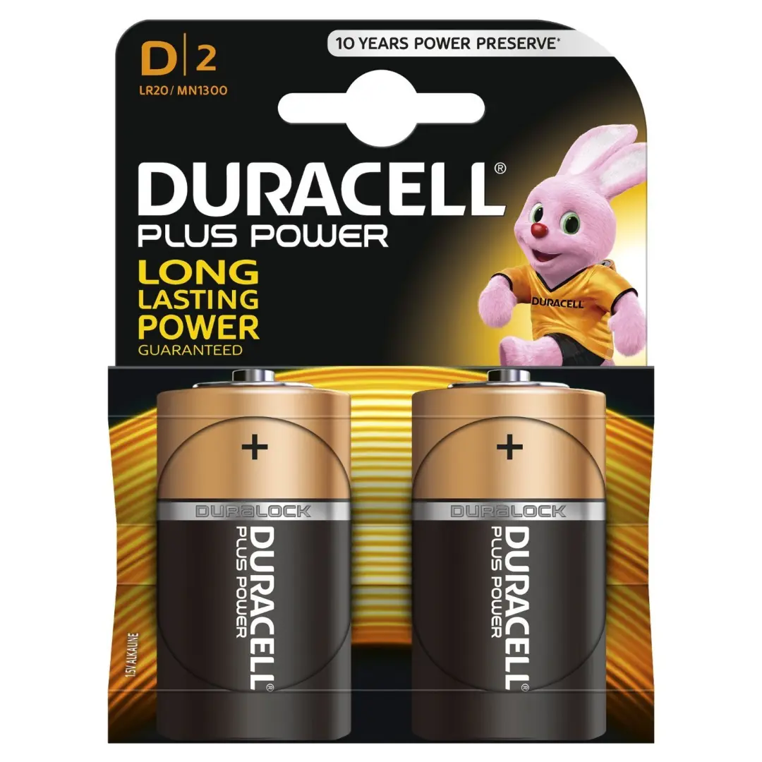 Duracell LR20/MN1300 | Батарейка D щелочная 2 шт