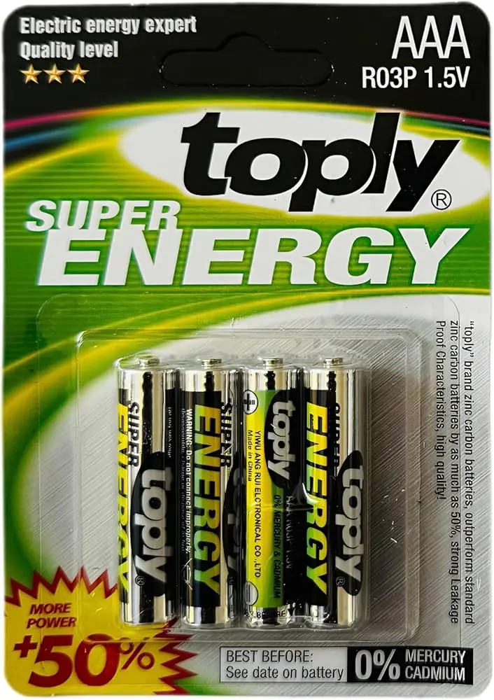 Toply Super Energy AA R6P | AA Battery 1.5V Long-Life