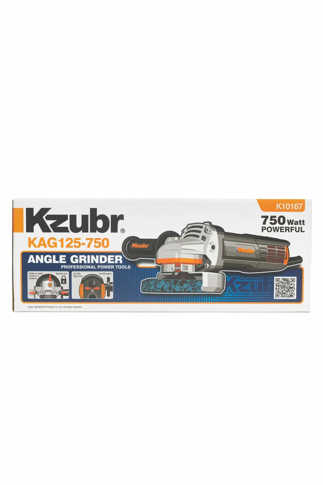 Kzubr KAG125-750 | Углошлифовальная машина 750 Вт 125 мм