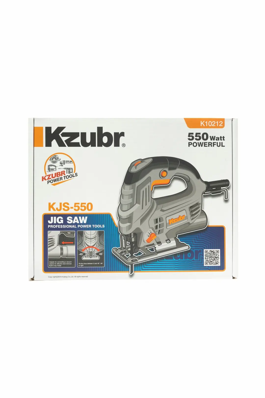 Kzubr KJS-550 | Лобзик 550Вт Черный