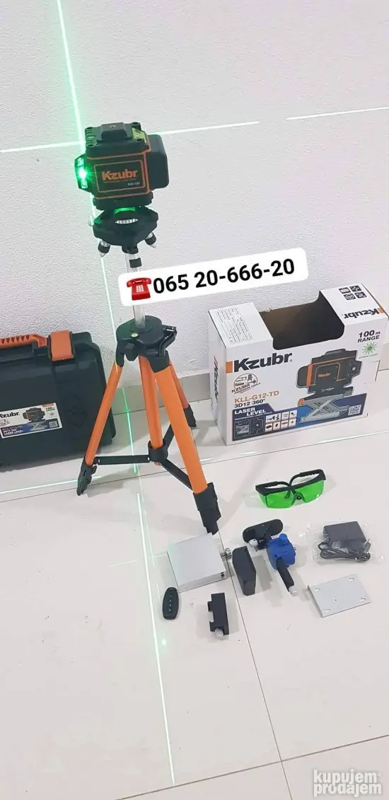 Kzubr KLL-G12-TD | Лазерный уровень зеленый высокая точность