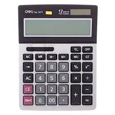 Deli 1671 | Calculator Classic Design, Manufacturer Warranty