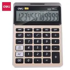 Deli No.M00951 | Calculator 12 Digits Large LCD