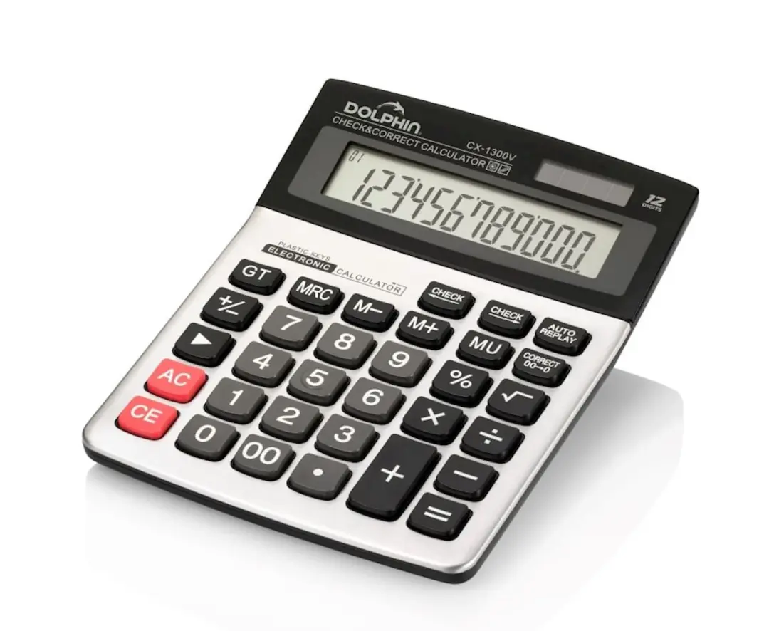 Dolphin CX-1200 | Calculator 12-Digit Large LCD
