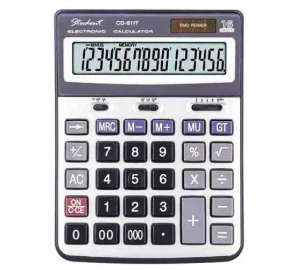 Student CD-6117 Настольный калькулятор с прочными клавишами