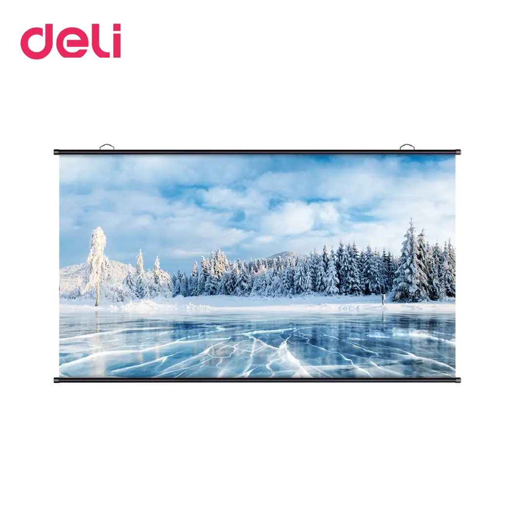 Deli 50448-EU | Asylýan proýektsiýa ekrany 100 dýuým