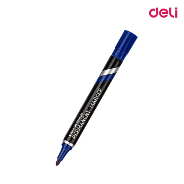 Deli U100 30 | Permanent Marker Blue Quick-Dry