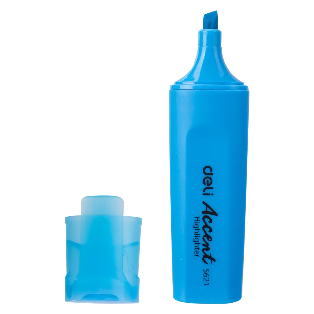 Deli No.S621 | Маркер-выделитель Синий Быстросохнущий