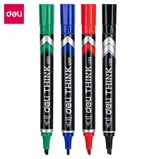 Deli U10101 | Markers 4 Colors 1.5-5mm Pack of 4