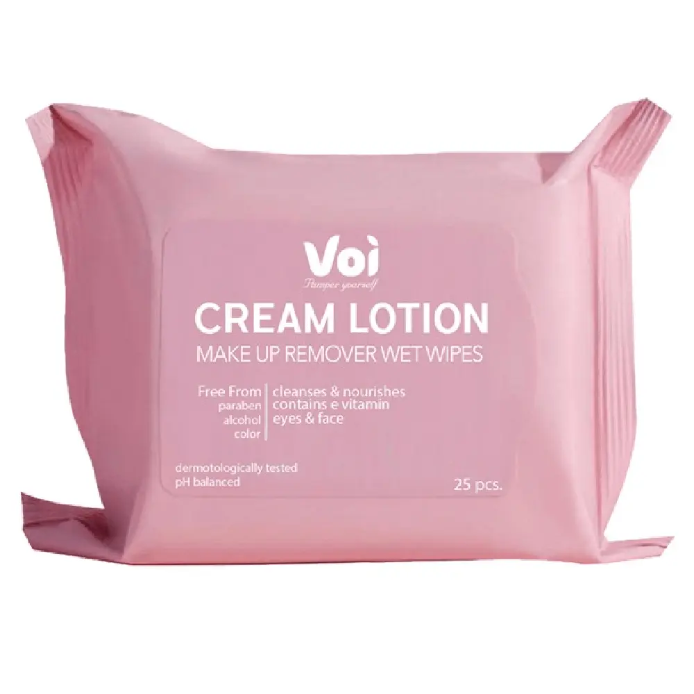 VOI SML-W012N | Wet Wipes Cream Lotion Make Up 25 pcs