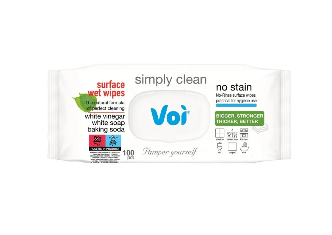 VOI SML-W026 | Влажные салфетки для уборки 100 шт.