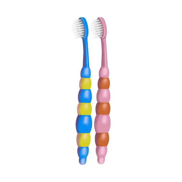 YIBEILE EAA004 | Children's Toothbrush Soft Bristles Caterpillar Design