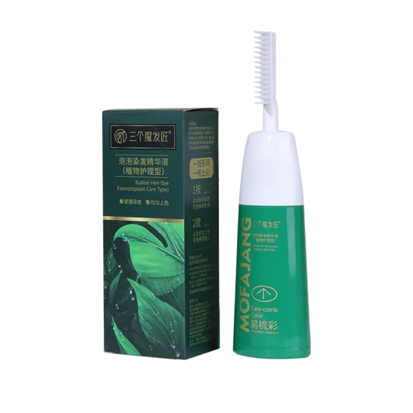 Mofajang LGW571 | Пузырьковая краска для волос Натуральный черный, экстракты
