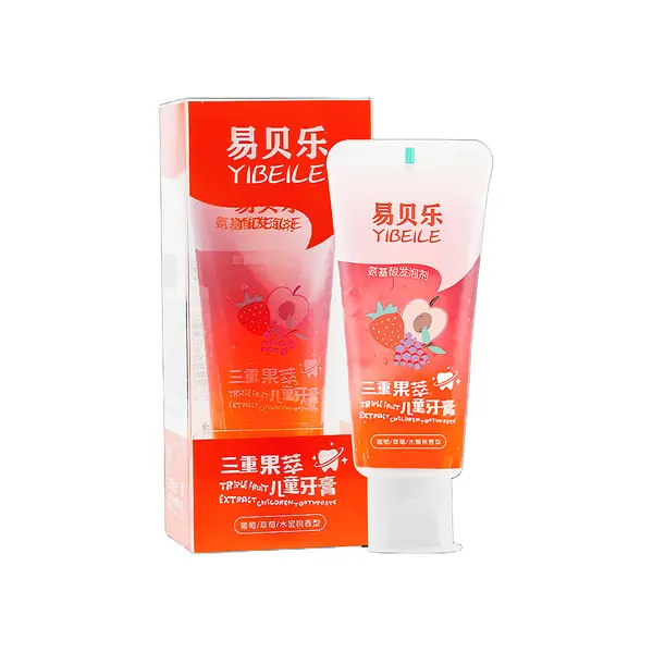 YIBEILE EBB026 | Kids Shampoo Body Wash 2-in-1 + Toothpaste Triple Fruit Extract