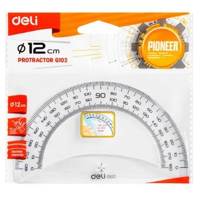 Deli No.G10212 | Transportir çyzgyçy 12sm