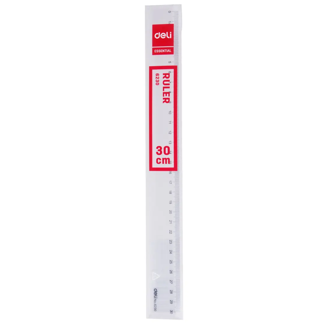 Deli E6230 | Plastic Ruler 30cm Durable Office School