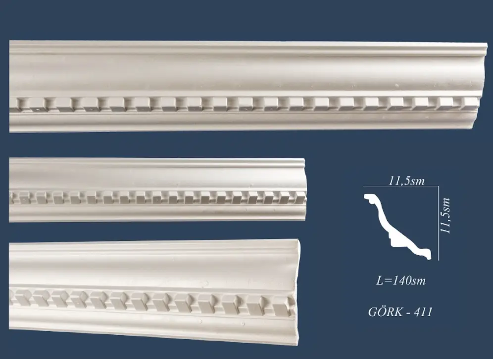 gork-411 | Decorative Cornice 140x11.5 cm