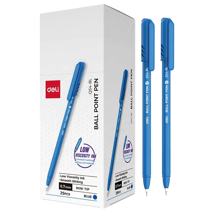 Deli Q54-BL | Şarikli Ruçka 0.7mm Gök