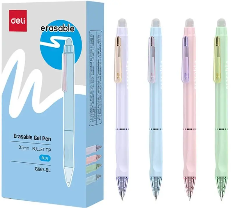 Deli G667-BL | Erasable Gel Pen 0.5mm Blue