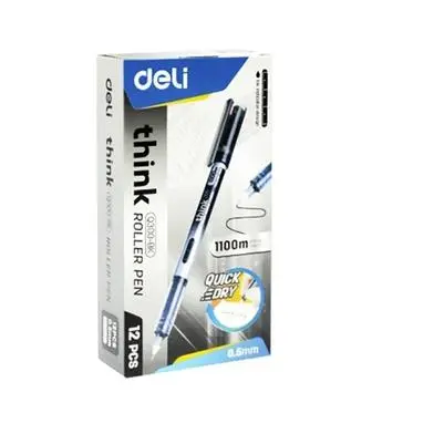 Deli Q300-BK | Roller Pen 0.5mm Precision Tip