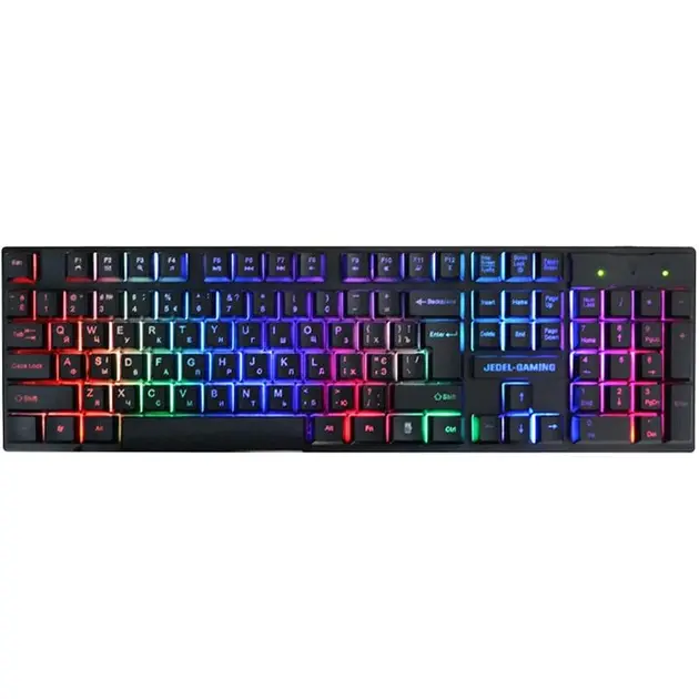 JEDEL K500+ | Simli klawiatura RGB 104 düwme EN+RU+TM