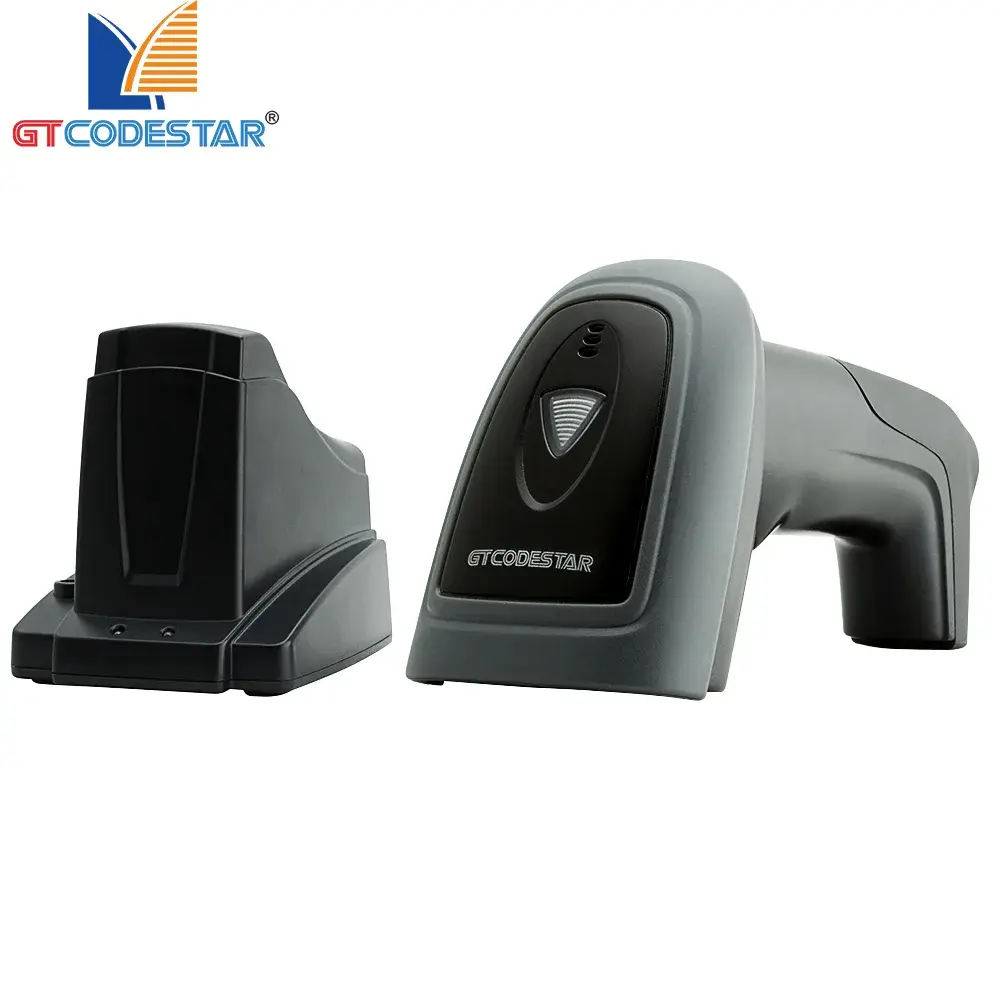 GTCODESTAR X-1901C | Wireless 2.4G 1D CCD Barcode Scanner with Cradle