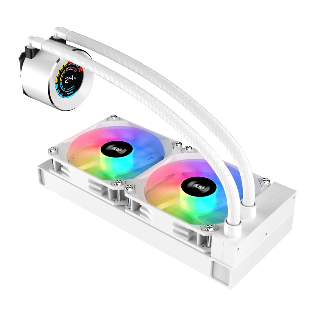 COOLER SAP173 | Liquid Cooler 240mm LCD ARGB White