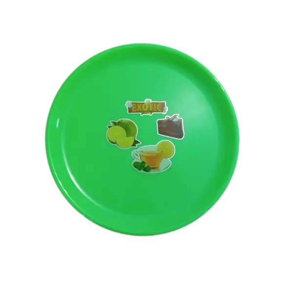 Large Plastic | Round Patterned Tray