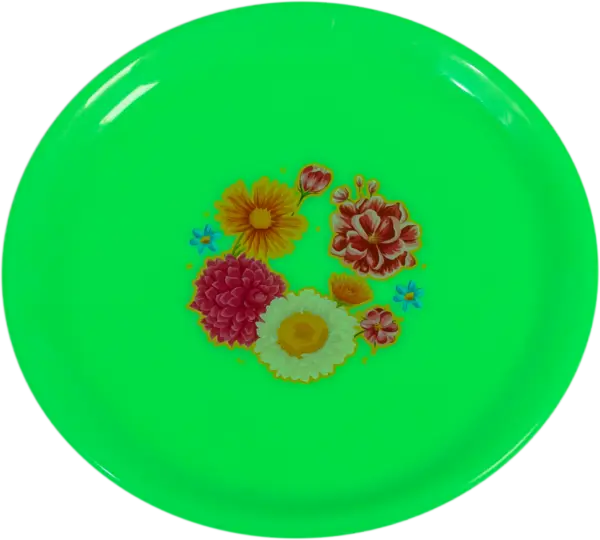 Small Round Plastic Tray | Patterned