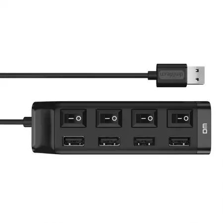 DM CHB005 | 4-Port USB 2.0 Hub with Switch