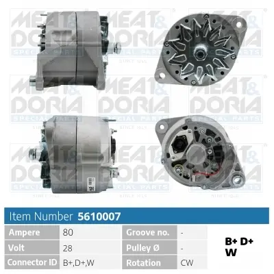 MEAT & DORIA 5610007 | Alternator